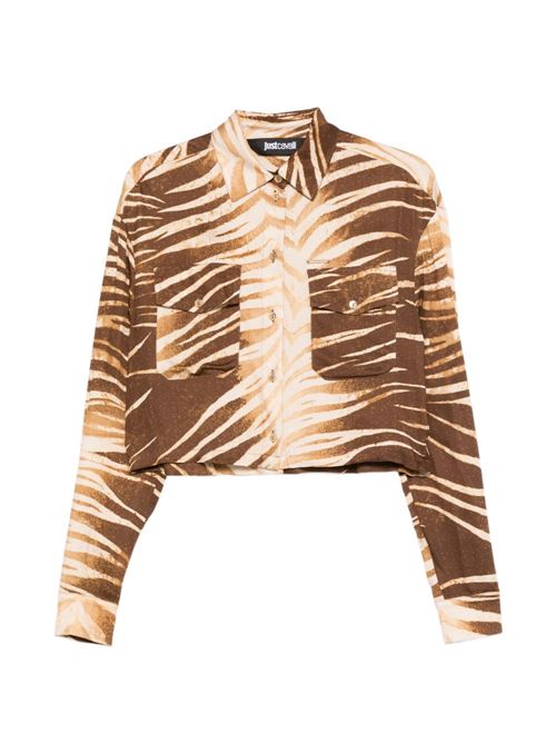 Camicia donna con stampa animalier JUST CAVALLI | 80PAL218NS819751